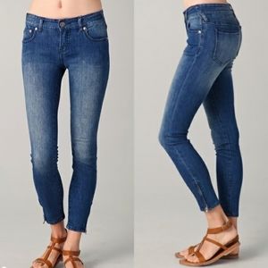 Free People Zipper Ankle Skinny Jeans